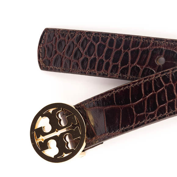 TORY BURCH BROWN CLASSIC BELT | WOMENS - Picture 4 of 4